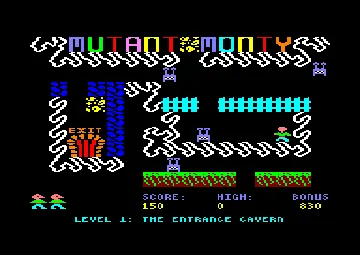 Mutant Monty (UK) (1984) screen shot game playing